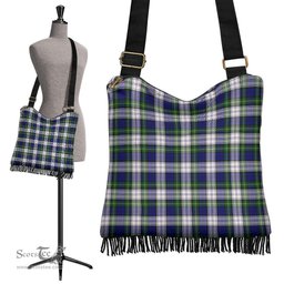 ScotsTee Shop Scottish Gordon Dress Modern Clan Tartan Boho Bag, Tartan Crossbody Handbag