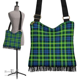 ScotsTee Shop Scottish Campbell of Breadalbane Ancient Clan Tartan Boho Bag, Tartan Crossbody Handbag