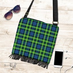 ScotsTee Shop Scottish Campbell of Breadalbane Ancient Clan Tartan Boho Bag, Tartan Crossbody Handbag