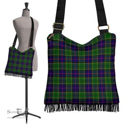 ScotsTee Shop Scottish Forsyth Modern Clan Tartan Boho Bag, Tartan Crossbody Handbag