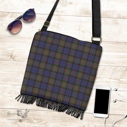 ScotsTee Shop Scottish Fletcher of Dunans Clan Tartan Boho Bag, Tartan Crossbody Handbag