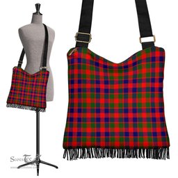 ScotsTee Shop Scottish Gow Modern Clan Tartan Boho Bag, Tartan Crossbody Handbag