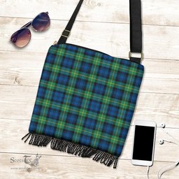 ScotsTee Shop Scottish Gordon Ancient Clan Tartan Boho Bag, Tartan Crossbody Handbag