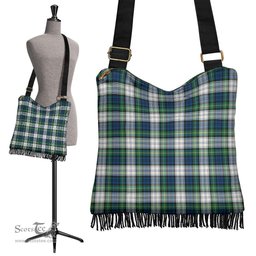 ScotsTee Shop Scottish Gordon Dress Ancient Clan Tartan Boho Bag, Tartan Crossbody Handbag