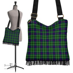 ScotsTee Shop Scottish Duncan Modern Clan Tartan Boho Bag, Tartan Crossbody Handbag