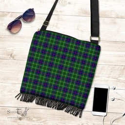 ScotsTee Shop Scottish Duncan Modern Clan Tartan Boho Bag, Tartan Crossbody Handbag