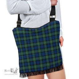 ScotsTee Shop Scottish Forbes Ancient Clan Tartan Boho Bag, Tartan Crossbody Handbag