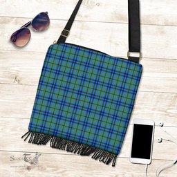 ScotsTee Shop Scottish Falconer Clan Tartan Boho Bag, Tartan Crossbody Handbag