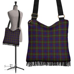 ScotsTee Shop Scottish Durie Clan Tartan Boho Bag, Tartan Crossbody Handbag