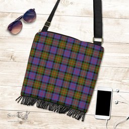 ScotsTee Shop Scottish Carnegie Ancient Clan Tartan Boho Bag, Tartan Crossbody Handbag