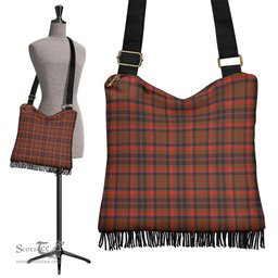 ScotsTee Shop Scottish Cumming Hunting Weathered Clan Tartan Boho Bag, Tartan Crossbody Handbag