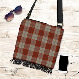 ScotsTee Shop Scottish Davidson Dress Dancers Clan Tartan Boho Bag, Tartan Crossbody Handbag