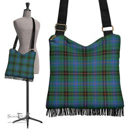 ScotsTee Shop Scottish Davidson Ancient Clan Tartan Boho Bag, Tartan Crossbody Handbag