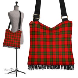 ScotsTee Shop Scottish Dunbar Modern Clan Tartan Boho Bag, Tartan Crossbody Handbag