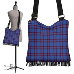 ScotsTee Shop Scottish Elliot Modern Clan Tartan Boho Bag, Tartan Crossbody Handbag