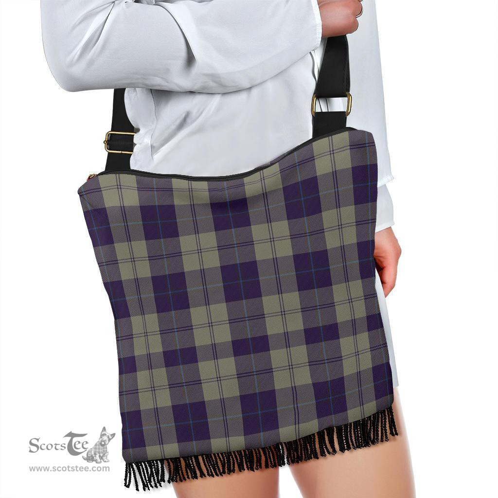 ScotsTee Shop Scottish Cunningham Dress Blue Dancers Clan Tartan Boho Bag, Tartan Crossbody Handbag