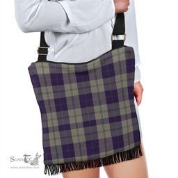 ScotsTee Shop Scottish Cunningham Dress Blue Dancers Clan Tartan Boho Bag, Tartan Crossbody Handbag