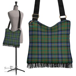 ScotsTee Shop Scottish Cochrane Ancient Clan Tartan Boho Bag, Tartan Crossbody Handbag