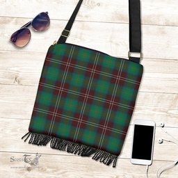 ScotsTee Shop Scottish Chisholm Hunting Ancient Clan Tartan Boho Bag, Tartan Crossbody Handbag