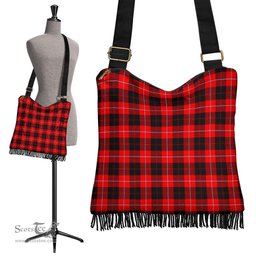ScotsTee Shop Scottish Cunningham Modern Clan Tartan Boho Bag, Tartan Crossbody Handbag
