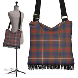 ScotsTee Shop Scottish Fraser Hunting Modern Clan Tartan Boho Bag, Tartan Crossbody Handbag
