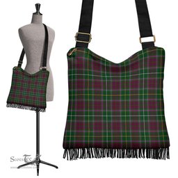 ScotsTee Shop Scottish Crosbie Clan Tartan Boho Bag, Tartan Crossbody Handbag