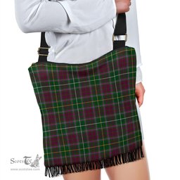ScotsTee Shop Scottish Crosbie Clan Tartan Boho Bag, Tartan Crossbody Handbag