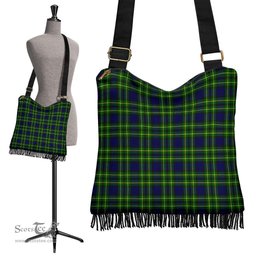 ScotsTee Shop Scottish Campbell of Breadalbane Modern Clan Tartan Boho Bag, Tartan Crossbody Handbag