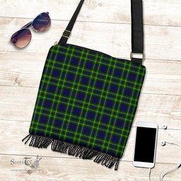 ScotsTee Shop Scottish Campbell of Breadalbane Modern Clan Tartan Boho Bag, Tartan Crossbody Handbag