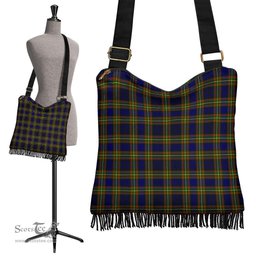 ScotsTee Shop Scottish Clelland Modern Clan Tartan Boho Bag, Tartan Crossbody Handbag