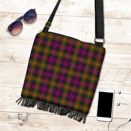 ScotsTee Shop Scottish Carnegie Modern Clan Tartan Boho Bag, Tartan Crossbody Handbag