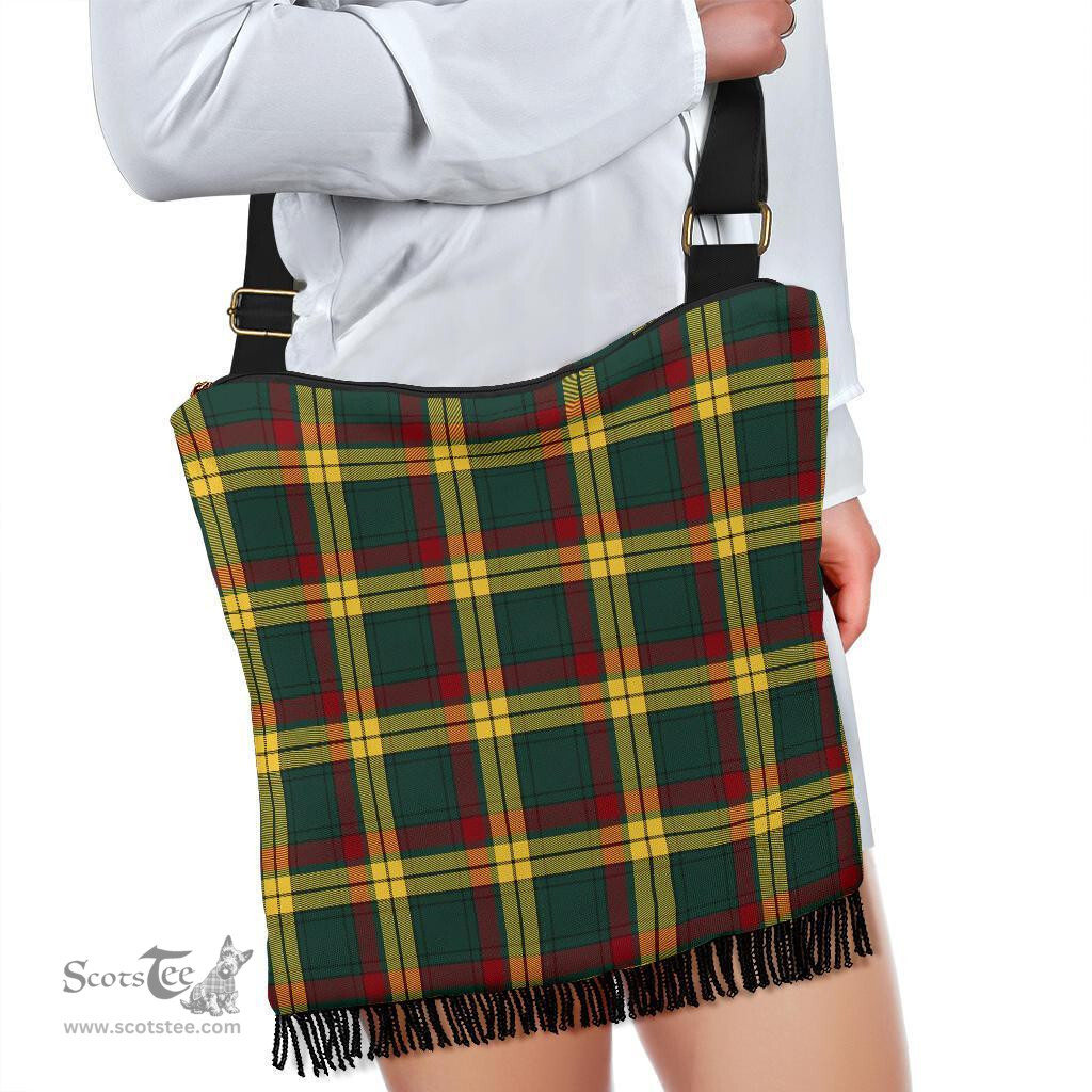 ScotsTee Shop Scottish MacMillan Old Modern Clan Tartan Boho Bag, Tartan Crossbody Handbag