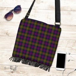 ScotsTee Shop Scottish MacDonnell of Glengarry Modern Clan Tartan Boho Bag, Tartan Crossbody Handbag