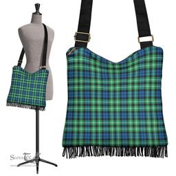 ScotsTee Shop Scottish Graham of Montrose Ancient Clan Tartan Boho Bag, Tartan Crossbody Handbag