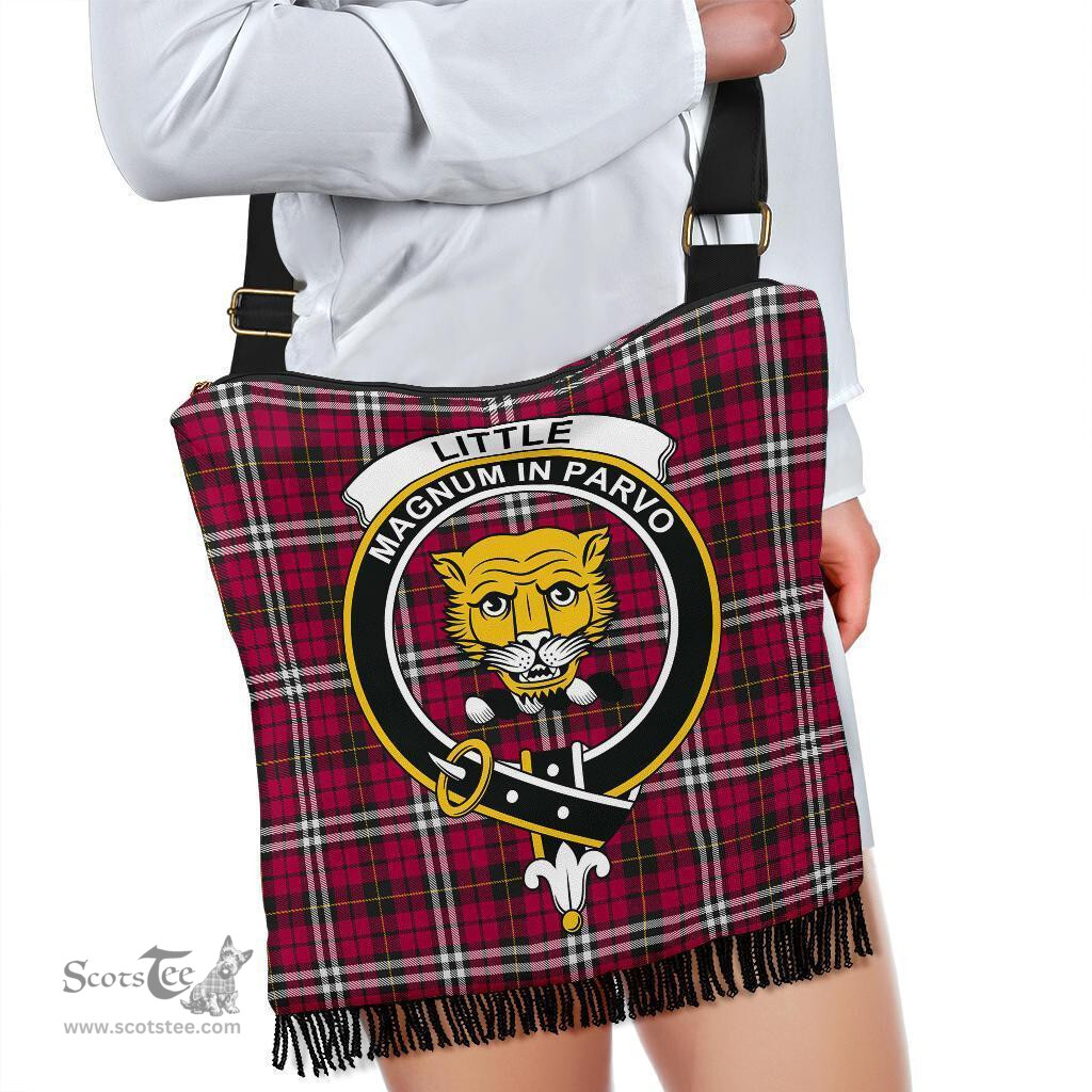ScotsTee Shop Scottish Little Clan Crest Tartan Boho Bag, Tartan Crossbody Handbag