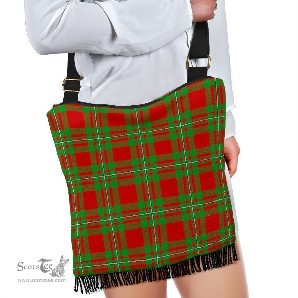 ScotsTee Shop Scottish MacGregor Modern Clan Tartan Boho Bag, Tartan Crossbody Handbag