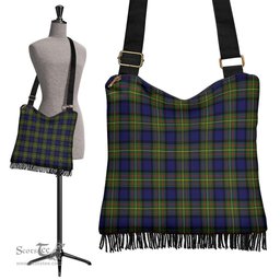 ScotsTee Shop Scottish MacLaren Modern Clan Tartan Boho Bag, Tartan Crossbody Handbag