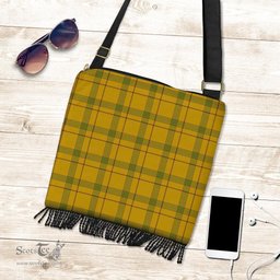 ScotsTee Shop Scottish Houston Clan Tartan Boho Bag, Tartan Crossbody Handbag