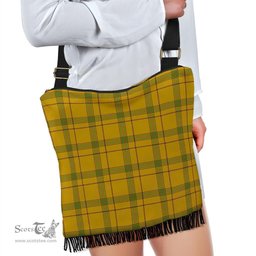 ScotsTee Shop Scottish Houston Clan Tartan Boho Bag, Tartan Crossbody Handbag