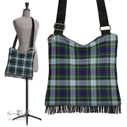 ScotsTee Shop Scottish MacKenzie Dress Clan Tartan Boho Bag, Tartan Crossbody Handbag