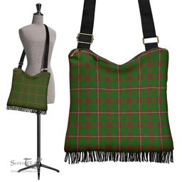 ScotsTee Shop Scottish MacKinnon Hunting Modern Clan Tartan Boho Bag, Tartan Crossbody Handbag