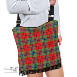 ScotsTee Shop Scottish MacLean of Duart Modern Clan Tartan Boho Bag, Tartan Crossbody Handbag