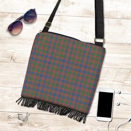 ScotsTee Shop Scottish MacIntyre Ancient Clan Tartan Boho Bag, Tartan Crossbody Handbag