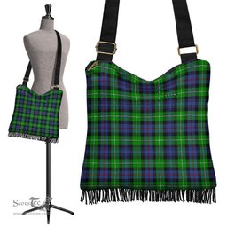 ScotsTee Shop Scottish MacKenzie Clan Tartan Boho Bag, Tartan Crossbody Handbag