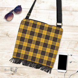 ScotsTee Shop Scottish MacLeod of Lewis Ancient Clan Tartan Boho Bag, Tartan Crossbody Handbag