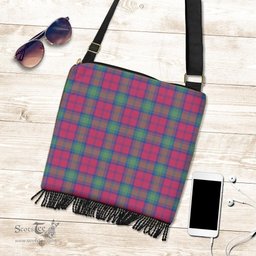 ScotsTee Shop Scottish Lindsay Ancient Clan Tartan Boho Bag, Tartan Crossbody Handbag