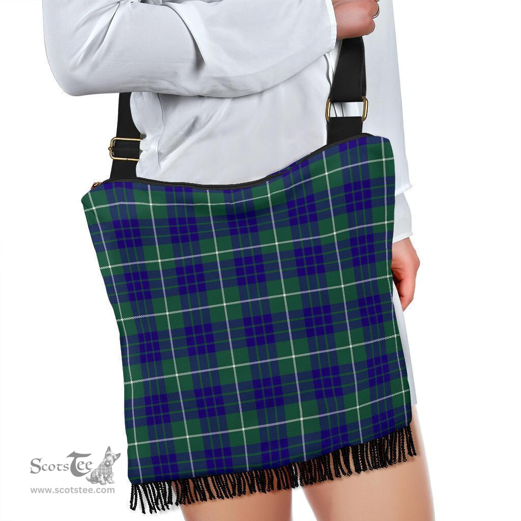 ScotsTee Shop Scottish Hamilton Hunting Modern Clan Tartan Boho Bag, Tartan Crossbody Handbag