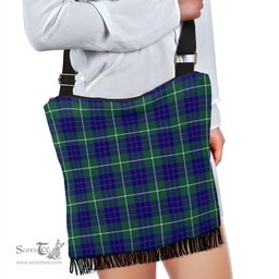 ScotsTee Shop Scottish Hamilton Hunting Modern Clan Tartan Boho Bag, Tartan Crossbody Handbag