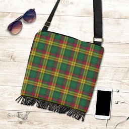 ScotsTee Shop Scottish MacMillan Old Ancient Clan Tartan Boho Bag, Tartan Crossbody Handbag