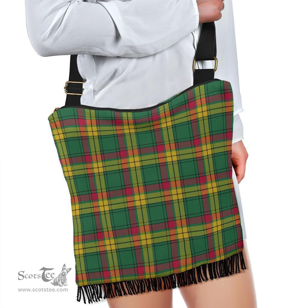 ScotsTee Shop Scottish MacMillan Old Ancient Clan Tartan Boho Bag, Tartan Crossbody Handbag